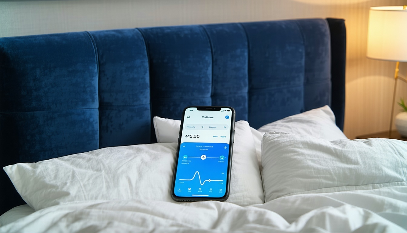User-friendly interface of Vositone's sleep monitoring app